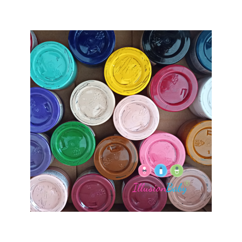 Pot with remnants of BC paints