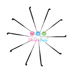 10 Black Needles for Rooting HIGH QUALITY 42g 1 barba