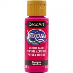Acrílico Fresa - Strawberry Acabado Mate de DecoArt Americana 59ML