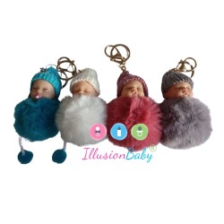 Llaveros de colores bebé