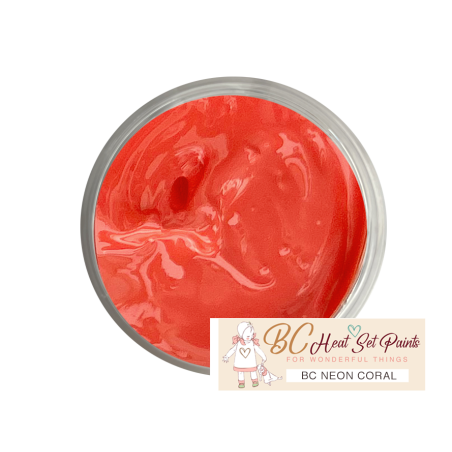 NEON CORAL BC Heat Set Paint