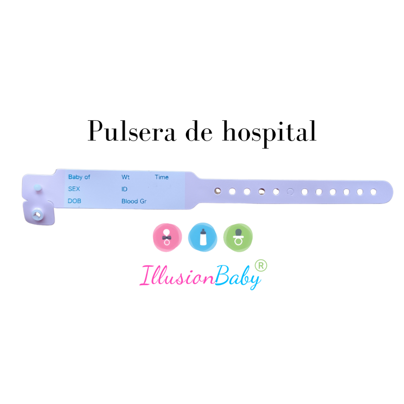 Pulseira hospitalar rosa 1UD