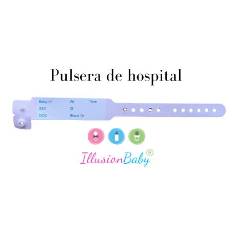 Pulseira hospitalar rosa 1UD