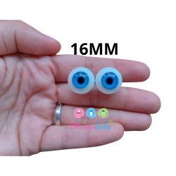 German ball glass eyes 16mm