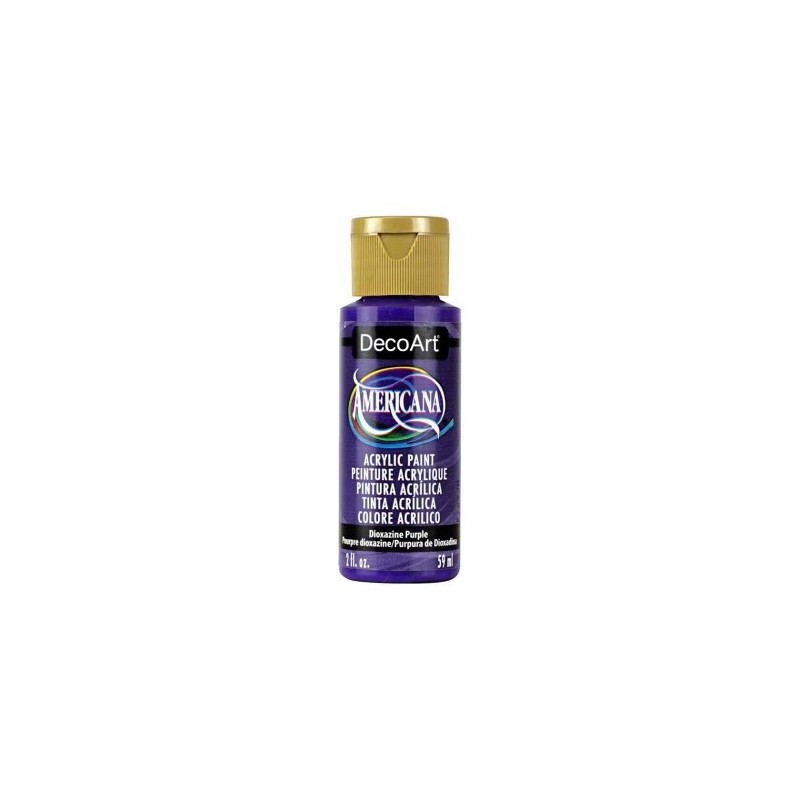 Acrílico Púrpura de Dioxazine - Dioxazine Purple Acabado Mate de DecoArt Americana 59ML DA101