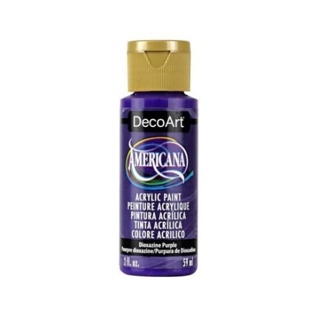 Acrílico Púrpura de Dioxazine - Dioxazine Purple Acabado Mate de DecoArt Americana 59ML DA101