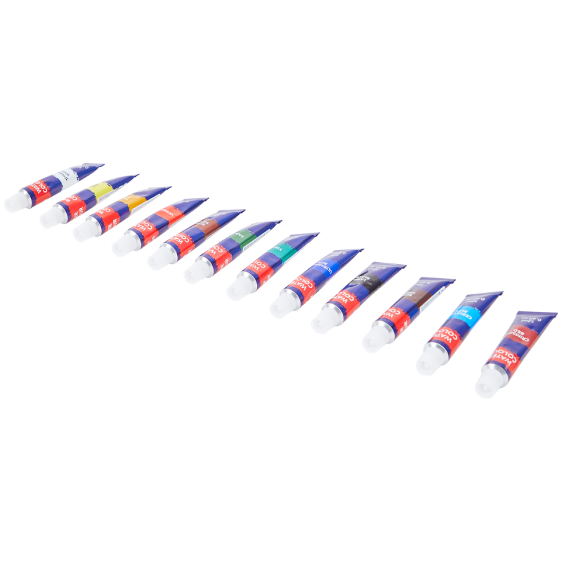 Set de 12 pinturas acrílicas base al agua