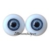 Ojos grisáceos de resina realizados a mano 18mm