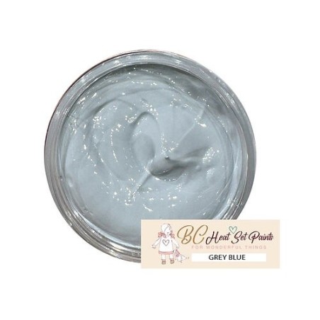 GRAY BLUE BC Heat Set Paint Pintura horneable que se adhiere con calor