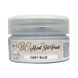 GRAY BLUE BC Heat Set Paint Pintura horneable que se adhiere con calor