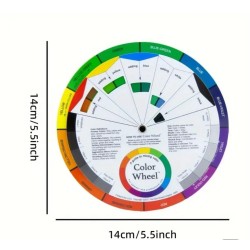 Color wheel or chromatic circle to paint reborn
