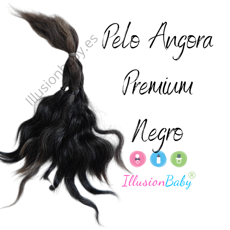 Mohair Angora Premium: Preto