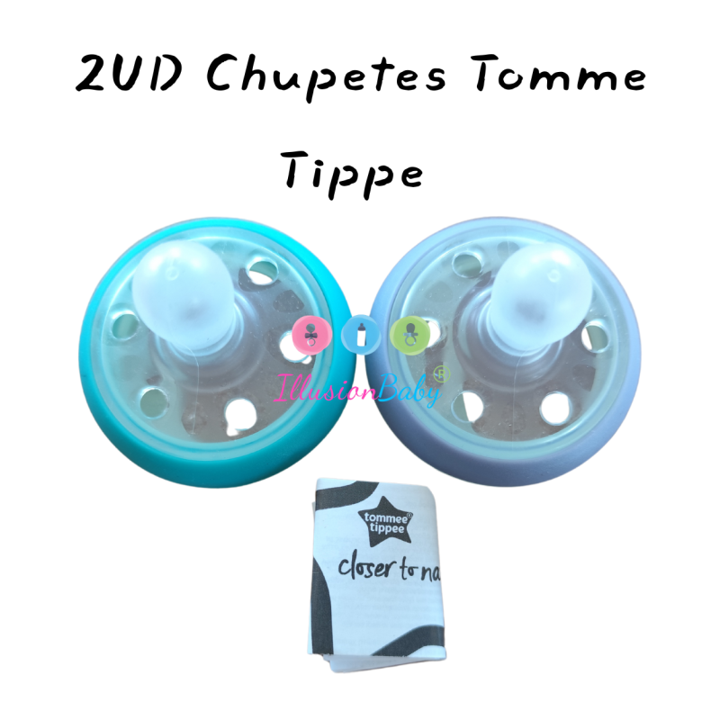 Chupeta de silicone Tommee Tippee, brilha no escuro. 2 unidades Não contêm BPA