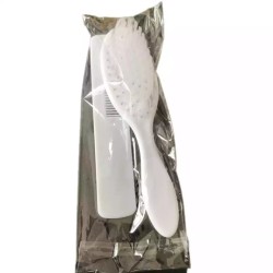Comb and White Baby Brush