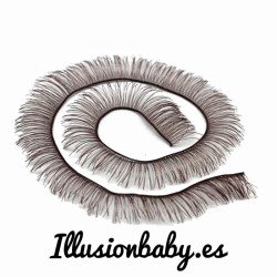 Tira de pestaña marrón