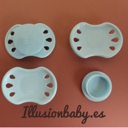 Chupete imantado para prematuro azul