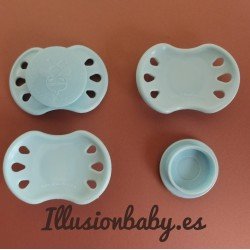 Chupete imantado para prematuro azul