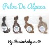 Alpaca Chocolate Rosa Cha cabelo para reborn