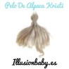 Alpaca Kristi cabelo castanho-loiro para renascer