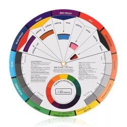 Roda de cores ou círculo cromático para pintar renascido