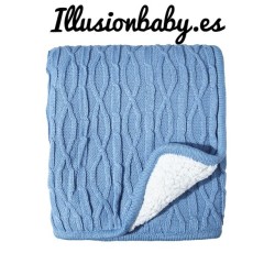 Manta de bébé azul