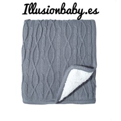 Gray baby blanket