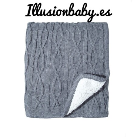 Gray baby blanket