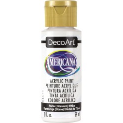 DecoArt Americana Snow White Acrylic Matte Finish 59ML