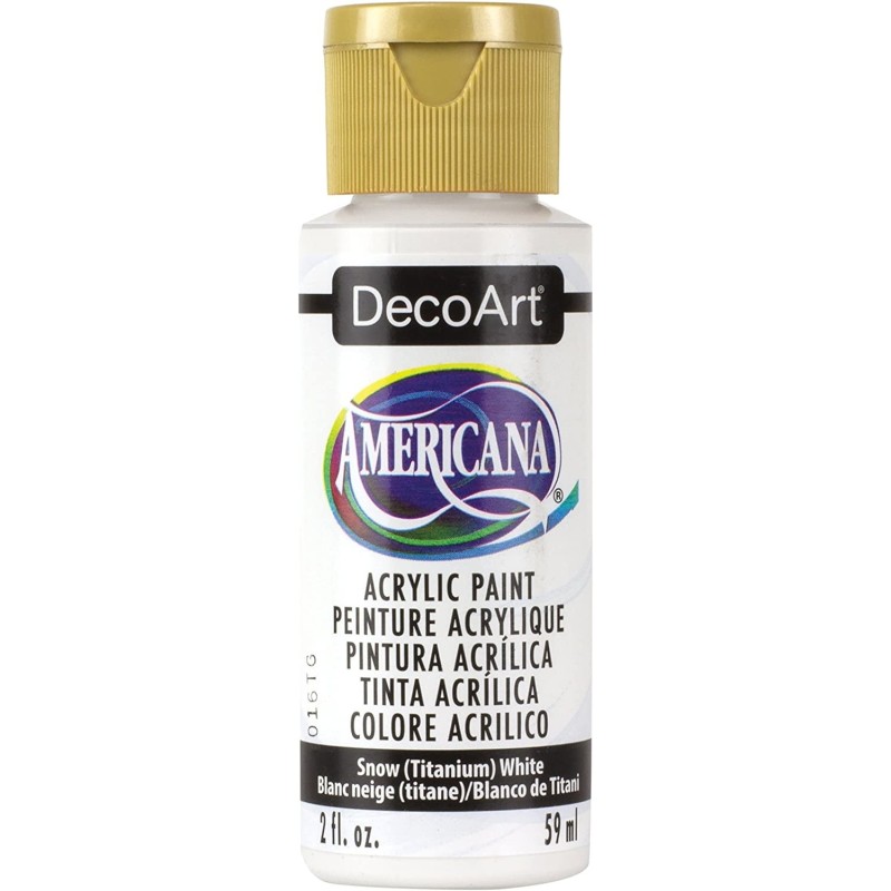 DecoArt Americana Snow White Acrylic Matte Finish 59ML