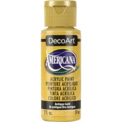 Antique Gold Acrylic Matte Finish by DecoArt Americana 59ML