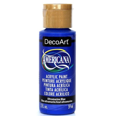 Ultramarine Blue  Acrylic Matte Finish by DecoArt Americana 59ML