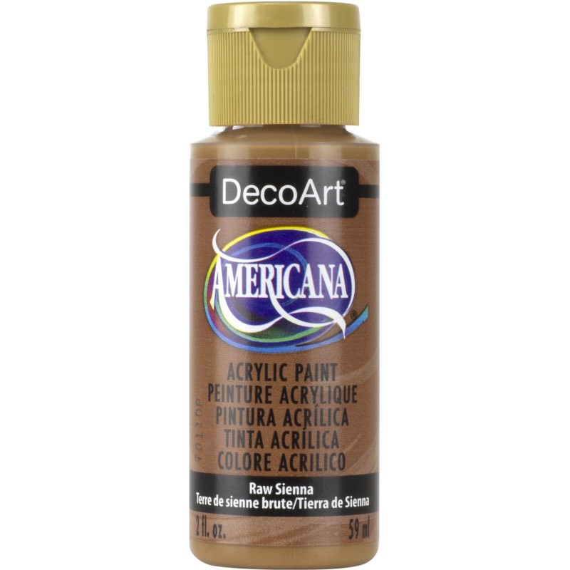Raw Sienna Acrylic Matte Finish by DecoArt Americana 59ML