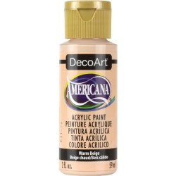 Acrílico Beis Cálido - Warm Beige Acabado Mate de DecoArt Americana 59ML