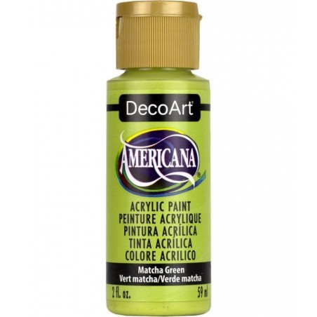Acrílico Verde Matcha - Matcha Green Acabado Mate de DecoArt Americana 59ML
