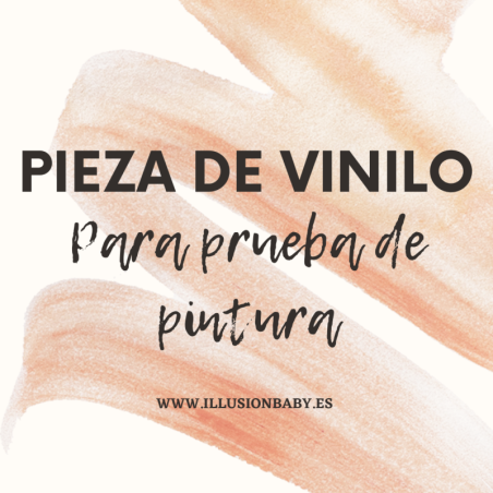 Pieza de vinilo para prueba de pintura