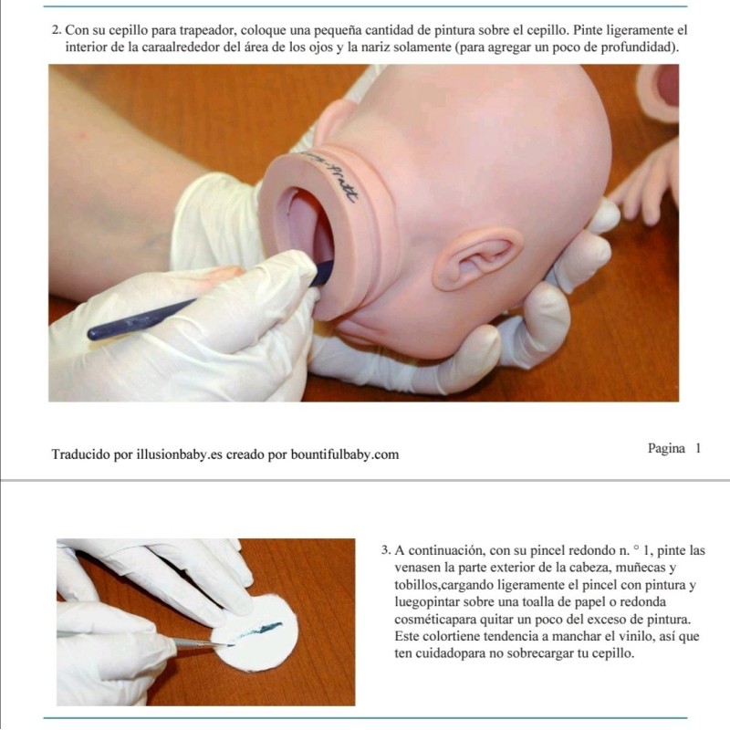 Manual Pintura Reborn Premezcladas BountifulBaby en Español