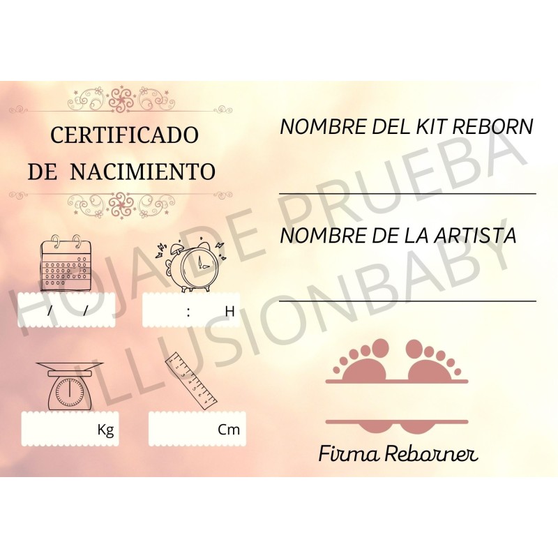 Certificado de Nacimiento Modelo Huellas