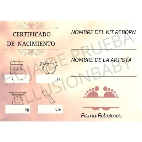 Certidão de Nascimento Modelo Huellas