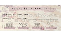 Reborn Adoption Certificate